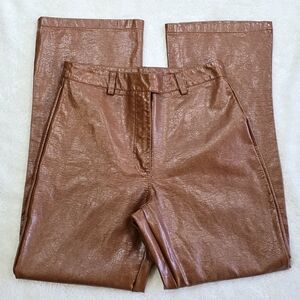 Cotton On Arlow Vegan Leather Wide Leg High Waist Pants Women’s size 8
